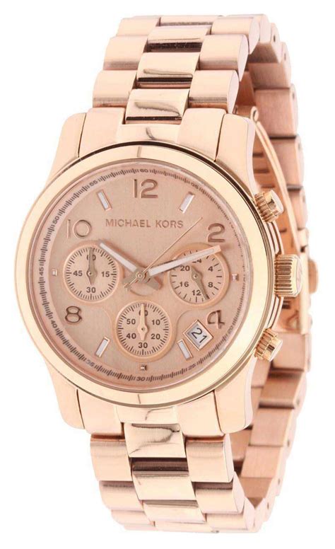 michael kors mk5128 rose gold ราคา|Michael Kors Runway Chronograph Gold Dial Ladies Watch .